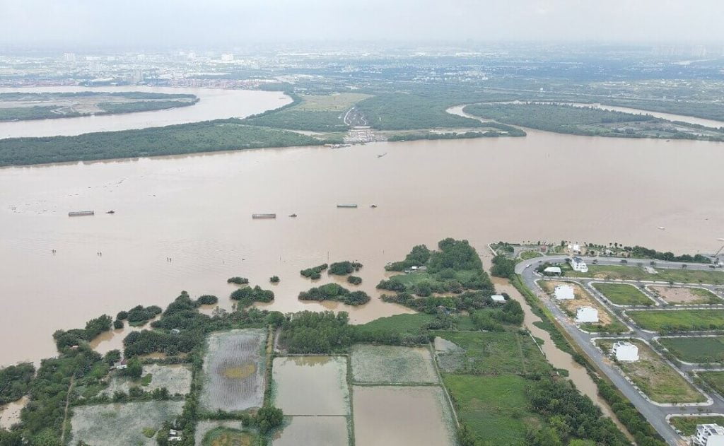 Khu vực xây cầu Nhơn Trạch, nối Đồng Nai với TP HCM